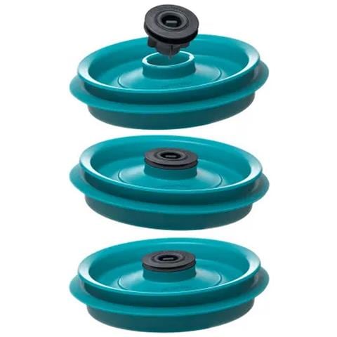 Barattoli Sottovuoto, 3 Pezzi, 0,5l, Verde - At8403 - Foto 2