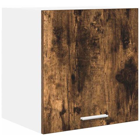 Armadio pensile Riga Rovere Affumicato e Bianco 40 x 31 x 40 cm - Foto 1