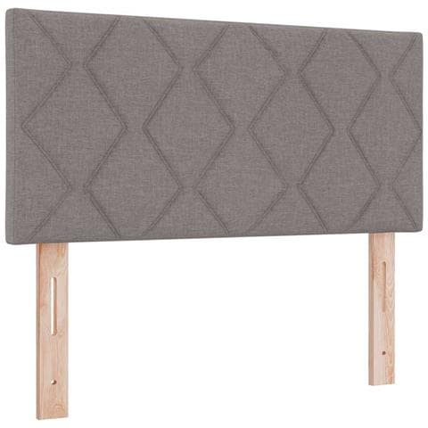 Testiera con luci a strisce a LED Grigio chiaro 90 cm Tessuto - Foto 1