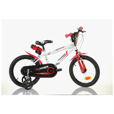 Sch Runner 16'' - Bicicletta Per Bambini (5-7 Anni), Ruote 16'', Telaio Acciaio, Con Accessori - Colore Rosso - Foto 1
