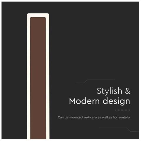 Lampada LED da Muro - Corten - 85x54x625mm, colore Corten - Foto 2
