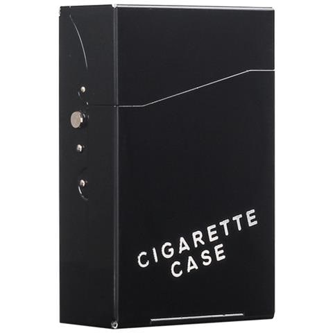 Portasigarette Automatico Pop-up In Lega Di Alluminio - Contiene 20 Sigarette Spesse Black - Foto 1