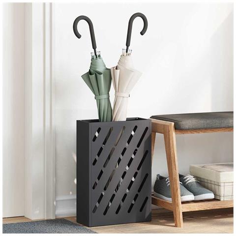 Supporto per Ombrellone Nero 28 x 12 x 41 cm Acciaio - Foto 2