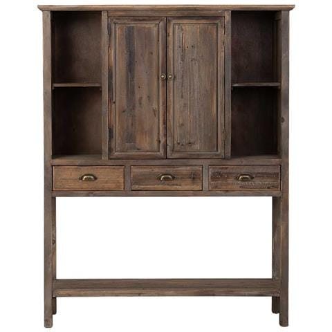 Mobiletto In Legno Con 2 Ante E 3 Cassetti 127x40x163,5 - Foto 2