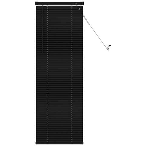 Tenda Veneziana Regolabile Nero 150 x 40 cm PVC - Foto 1