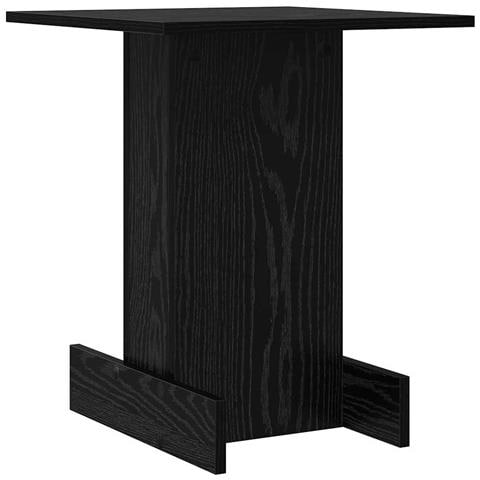 Tavolino Rovere Nero 44,5 x 45 x 55 cm Legno multistrato - Foto 1