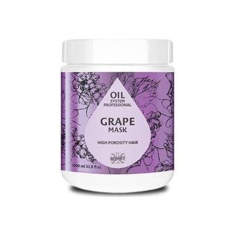 Maschera Per Capelli Molto Porosi, Oil System High Porosity Grape, 1000 Ml, Professional - Foto 1
