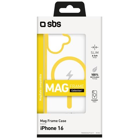 TEMAGCOLIP1661Y custodia per cellulare 15,5 cm (6.1") Cover Trasparente, Giallo - Foto 3
