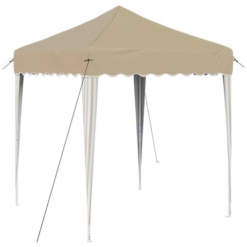 Tenda per feste a pop-up 195 x 195 x 245 cm Crema - Foto 1