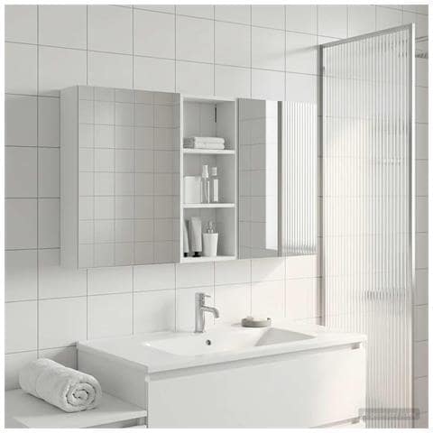 Set di Armadi da Bagno con lo scaffale 3 pcs 130 x 14,5 x 70 cm - Foto 2