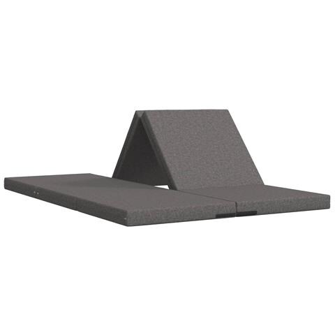 Divano Letto Pieghevole 140 x 67 x 45 cm Grigio Chiaro - Foto 1