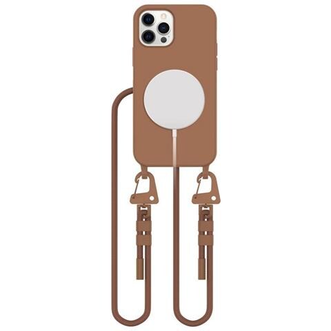 Magnecklace Magsafe Case Per Iphone 12 / 12 Pro - Marrone - Foto 1