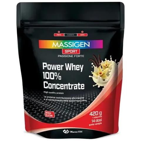 Massigen Sport Power Whey Concentrate Vaniglia 420 g - Foto 1