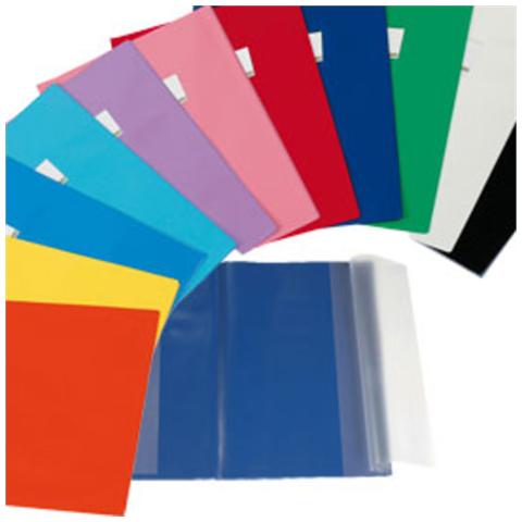 Copriquaderno in PVC Laccato Blu 21x27.7 cm  - Foto 1