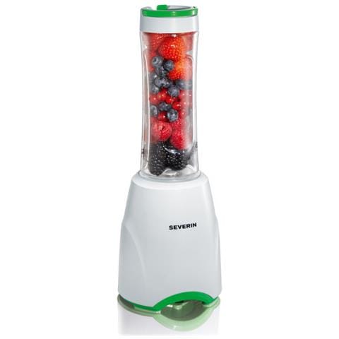 Mix & Go Frullatore da tavolo SM 3735 Capacità 0.6 Litri Potenza 300 Watt Colore Bianco / Verde - Foto 1