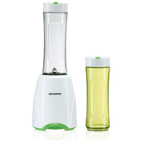 Mix & Go Frullatore da tavolo SM 3735 Capacità 0.6 Litri Potenza 300 Watt Colore Bianco / Verde - Foto 2