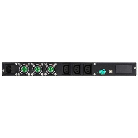 BlueWalker VFI 1000R / 1U Doppia conversione (online) 1000VA 3presa (e) AC Montaggio a rack Nero gruppo di continuità (UPS) - Foto 3