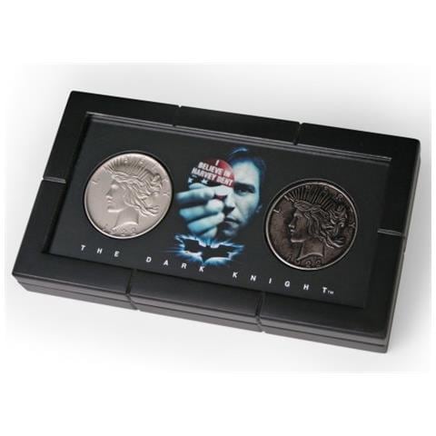 Il Cavaliere Oscuro Batman The Dark Knight Replica Harvey Dent E Two Face Coins - Foto 2