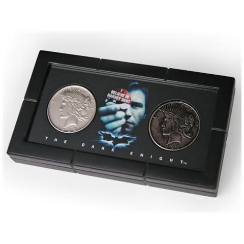 Il Cavaliere Oscuro Batman The Dark Knight Replica Harvey Dent E Two Face Coins - Foto 1