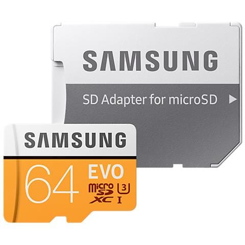 MicroSDXC 64 GB Classe 10 + Adattatore SD - Foto 1
