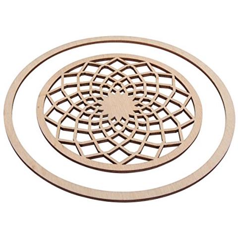 Dischi In Legno Per Acchiappasogni Ø 13 Cm + Anello 18 Cm - Foto 2