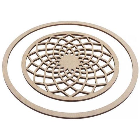 Dischi In Legno Per Acchiappasogni Ø 13 Cm + Anello 18 Cm - Foto 4