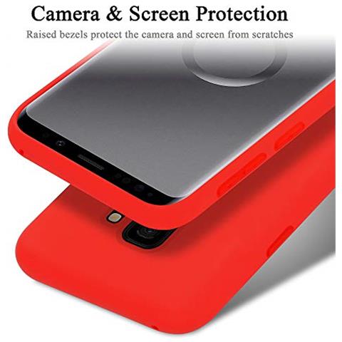 Custodia Compatibile Con Samsung Galaxy S9 In Liquid Rosso - Coperchio Protettivo In Silicone Tpu Flessibile - Foto 2