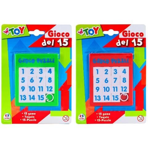 Gioco Del 15 8,6x10,5cm 2 Colori - Foto 1