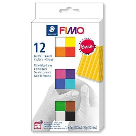 8023 C12-1 Fimo Soft Forno Tempra Modella Argilla 12 X 25 G Mezzo Di Blocchi - Colori Di Base - Foto 1
