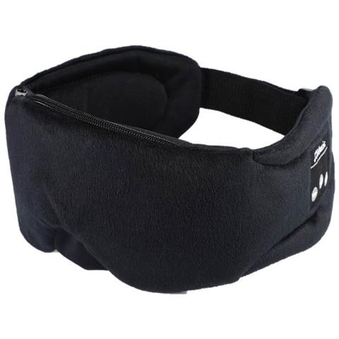 Mascherina Per Dormire Con Cuffie Bluetooth 5.0 Nera Black - Foto 15
