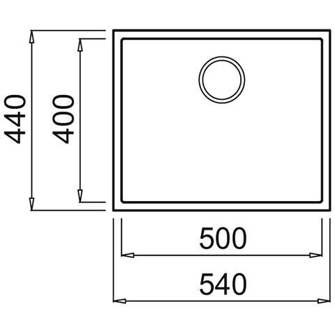 LAV. QUADRA 105 54x44 1V ANTRACITE 59 SOTTO TOP AN - Foto 2