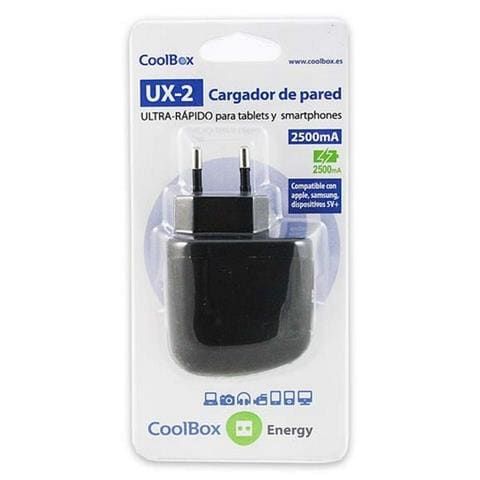 UX-2, Interno, Universale, AC, Nero, Galaxy / Galaxy Tab / iPad / iPhone / iPod / Blackberry, Sovraccarico, Cortocircuito - Foto 2