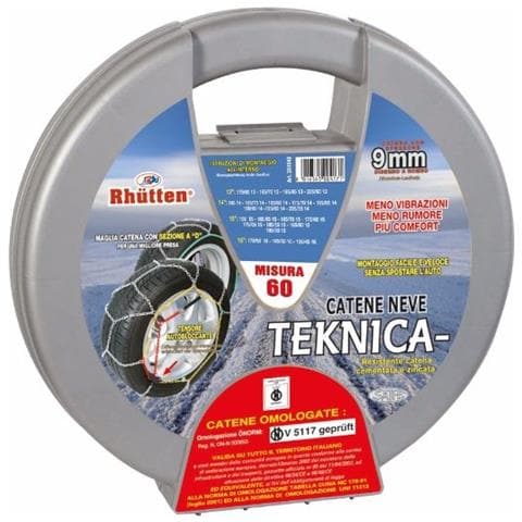 Coppia Catene Neve Rombo 9mm Teknica 60 - Foto 1