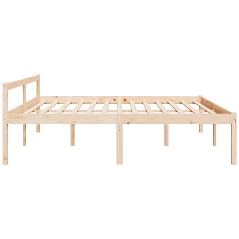Letto per Anziani 180x200 cm Super King Legno Massello di Pino - Foto 9