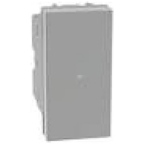 Pulsante Assiale 1p (no) 10a 250 Vac 1 Modulo Grigio Serie Matixgo - Bticino Jg4055 - Foto 1