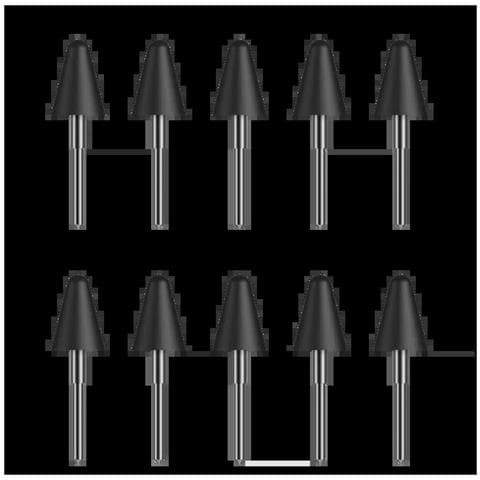 N605-AC-BK-P-PN Accessorio Per Penna Stilografica Nero 10 Pezzi - Foto 1