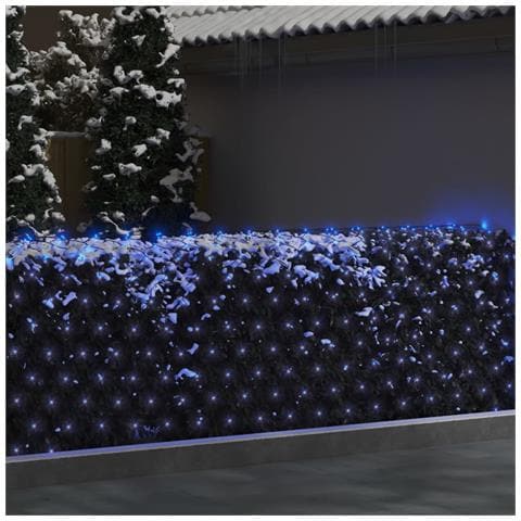 Luci Di Natale Rete Blu 4x4m 544 Led Interni Esterni - Foto 2