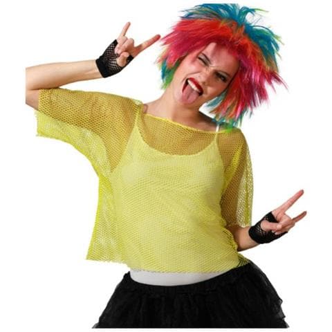 Maglia A Maniche Corte Donna Griglia Giallo - Foto 1