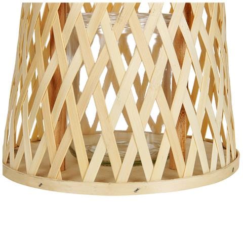 Lanterna Legno Di Bambù Naturale 38 Cm Mactan - Foto 6