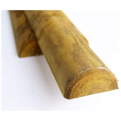 Palo In Legno Tondo Trattato 4x250cm - Con Punta Per Recinzioni E Steccati - Impregnato Autoclave - Foto 10