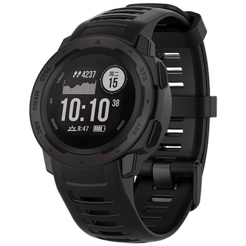 Cinturino Per Orologio In Silicone Garmin Instinct 2 Black - Foto 4