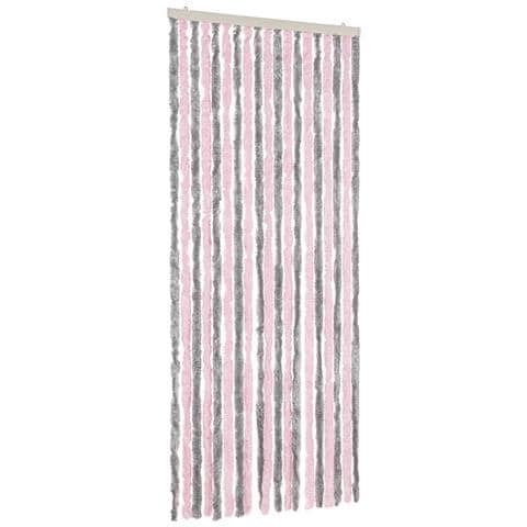 Tenda Antimosche Grigio Argento E Rosa 56x200 Cm In Ciniglia - Foto 2