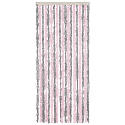 Tenda Antimosche Grigio Argento E Rosa 56x200 Cm In Ciniglia - Foto 3
