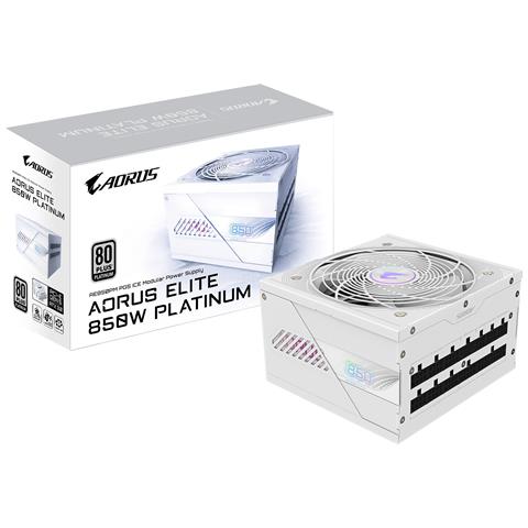 Gigabyte Aorus Elite P850w Ice Alimentatore - Pcie 5.0 80 Plus Platinum Design Completamente Modulare Ventola Da 120 Mm - Foto 2