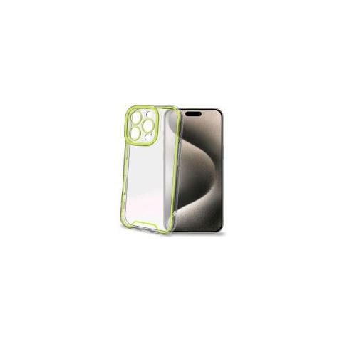 Apple Iphone 16 Pro Custodia In Tpu Trasparente Con Bordi Che Si Illuminano Al Buio Di Giallo - Foto 1