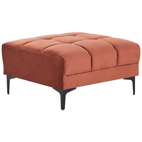 Ottomana Alnes Velluto Rosso Chiaro - Foto 2