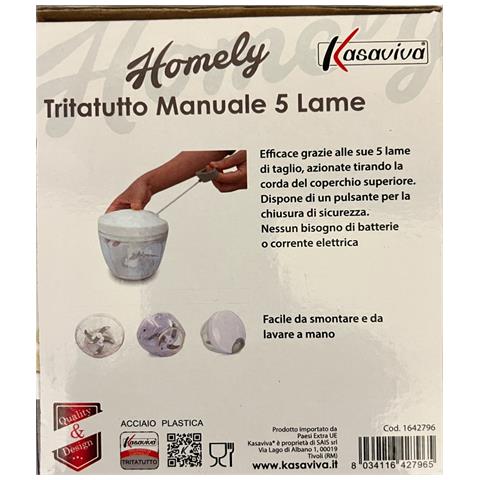 Tritatutto Manuale 5 Lame - Foto 4