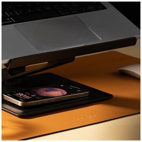 Supporto Da Tavolo Per Laptop Pieghevole In Alluminio, Nero - Foto 4