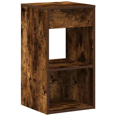Comodino Con Cassetto Rovere Fumo 35x34x66,5 Cm - Foto 2