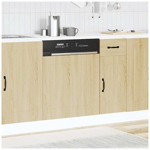 Pannello Lavastoviglie Kalmar Rovere Sonoma 60x1,5x67 Cm - Foto 3